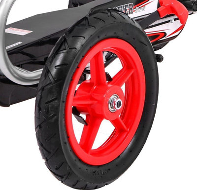 Go kart me pedale Ramiz Full Ahead Air, për fëmijë, sedilje ergonomike, i kuq