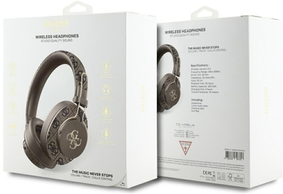 Kufje Guess GUBHS72P4FC4MW, Bluetooth, ENC, kafe