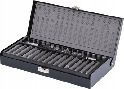 Set bitash KS Tools 911.4304, 10mm, 42 copë, gri e errët