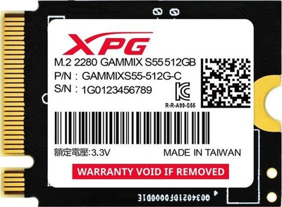 Disk SSD ADATA Gammix S55, 512GB, M.2 2230 PCI-E x4 Gen4 NVMe