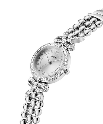Orë dore për femra Guess Ribbon GW0838L1, e argjendtë