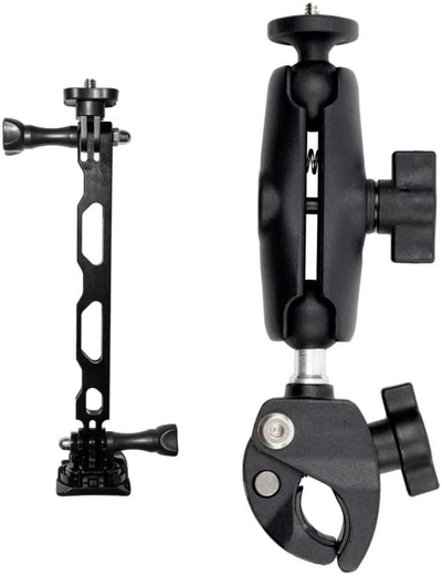 Set aksesorësh motoçiklete Insta360 Motorcycle Bundle, mbajtëse timoni, montim helmete, e zezë