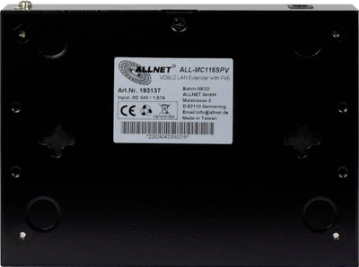Modem VDSL2 Allnet ALL-MC116SPV, 2x Gigabit PoE, deri nё 100 Mbps