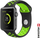 Rrip ore Swissten Silicone Band për Apple Watch, 38/40/41 mm, silikon, i zi me jeshile