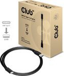 Kabllo Club 3D USB-A në USB-C, 1m, e zezë