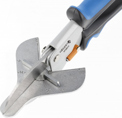 Gërshërë prerëse Högert HT3B514, 220mm, për profile PVC, gri me blu