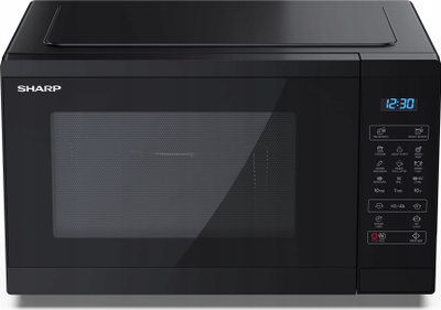 Furrë me mikrovalë Sharp YC-MG252AE-B, 25L, 900W, me skarë, ngjyrë e zezë