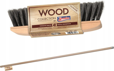 Fshesë dyshemeje Spontex Wood Collection Outdoor, dru ahu, për ambiente të jashtme, ngjyrë druri