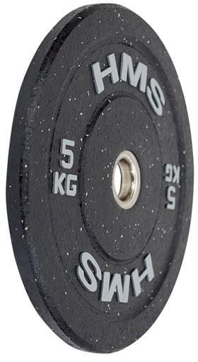 Олимписка плоча тег HMS HTBR05, 5 kg, со гумена обвивка, сива