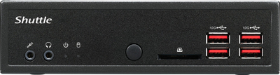 PC i vogël barebone Shuttle XPC Slim DH32U, Pentium Gold 7505, pa RAM, i zi