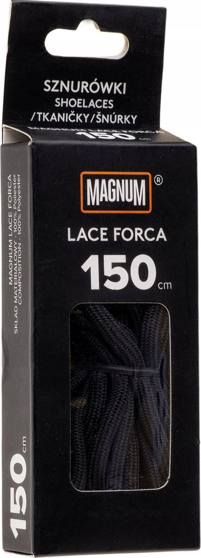 Lidhëse këpucësh Magnum Lace Force 92800288725, 120150180cm, të zeza