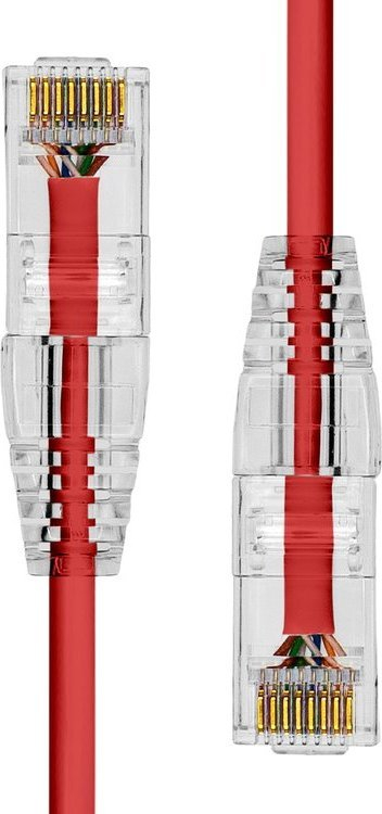 Kabllo rrjeti ProXtend Ultra Slim CAT6, 0.75m, RJ45, e kuqe