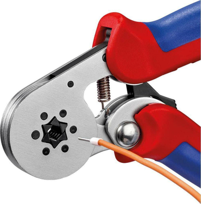 Presa krimpuese Knipex Lever 97 55 14, profil gjashtëkëndsh, doreza shumëpërbërëse