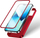 Kapak 360 me xham Joyroom JR-BP927 për iPhone 13, komplet 2 në 1, i kuq