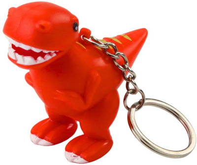 Varëse çelësash dino me LED dhe zëra, shumëngjyrëshe