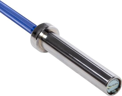 Shufër olimpike HMS GA68 Straight Bar, 8kg, 50mm, blu