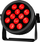 Сценски рефлектор Light4Me CREE ALU PENTA PAR 12, 12x LED RGBWA, DMX, црн
