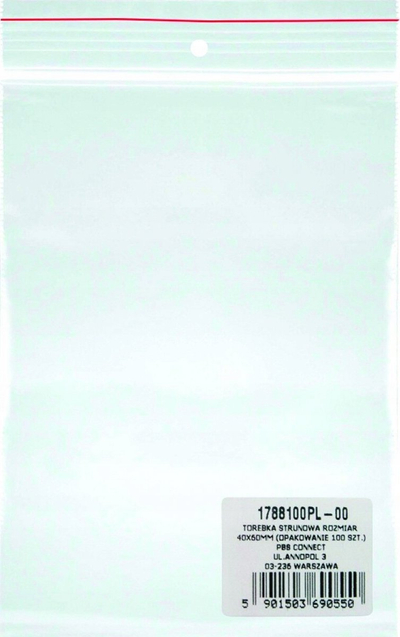 Qese plastike me zip Transparent, 140x150 mm, set 100 copë