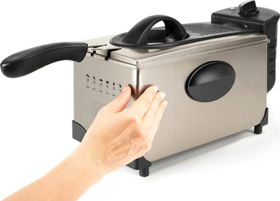 Friteuzë Black+Decker BXAFO1200E, 2100W, inox, ngjyrë argjendi