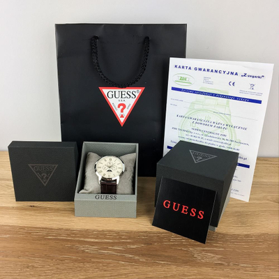 Orë dore Guess GW0472L1 për gra, çelik inox, cubic zirconia, argjendi