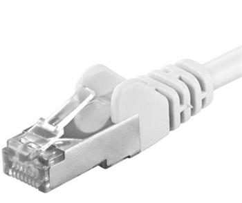 Kabllo Premiumcord Patch CAT6a S-FTP, RJ45-RJ45, AWG 26/7 3m, e bardhë