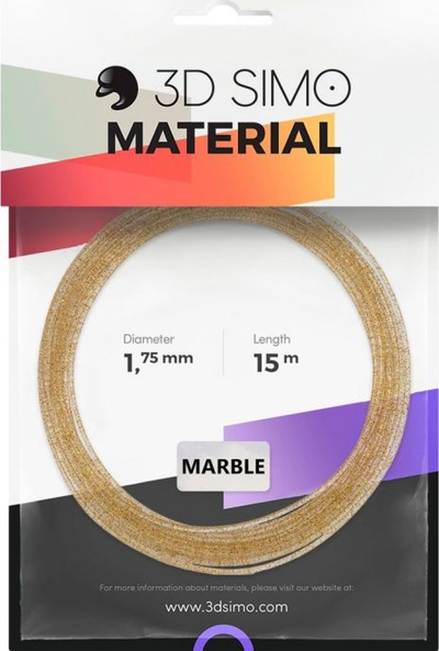 3Dsimo Marble PLA Филамент, 15 m