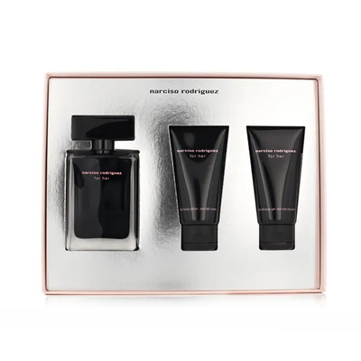 Set dhuratë Narciso Rodriguez Ladies For Her, EDT 50 ml + xhel dushi 50 ml + losion për trup 50 ml