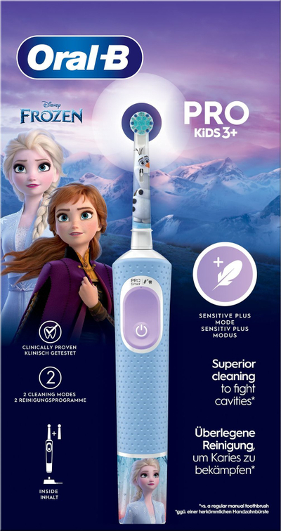 Furçë dhëmbësh elektrike Oral B PRO Kids Frozen, elektrike, 3+, e kaltër