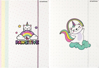 Folder dokumentesh Starpak Catcorn, A4, me shirit elastik, shumëngjyrësh