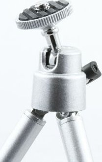 Tripod tavoline Massa, 12-20cm, kokë 3D, argjendtë