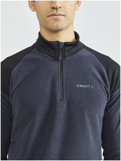 Термичка блуза Craft Core Edge Thermal Midlayer, полузатворач, за мажи, сина