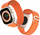 Rrip sportiv Dux Ducis GS Version për Apple Watch 38 40 41mm, mbyllje me shtrëngues çeliku, portokalli