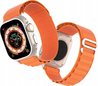 Rrip sportiv Dux Ducis GS Version për Apple Watch 38 40 41mm, mbyllje me shtrëngues çeliku, portokalli