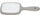 Furçë flokësh Janeke Superbrush e madhe, e sheshtë, 20.3 x 8.5 x 3.1 cm, bezhë