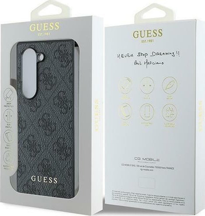 Kuti telefoni Guess 4G Charm, Galaxy Z Fold 6, me varëse, gri