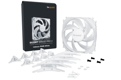 Ftohës Be quiet! Silent Wings Pro 4 PWM, 14 cm, i bardhë