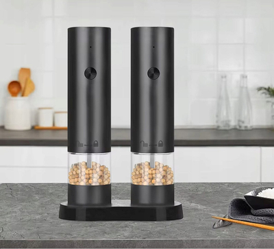 Mulli elektrik për kripë dhe piper PROMIS MP34 DUO, set 2 copë, USB C, i zi