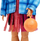 Kukull Barbie Extra Mattel, me xhaketë flanel, me aksesore dhe qen corgi, shumëngjyrëshe