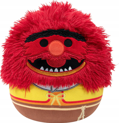 Lodër pelushi Squishmallow Disney The Muppets Animal, 20 cm, shumë e butë, shumëngjyrëshe