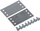 Set montimi ACO MONT2-RPT-CDN, për korniza CDN-R2, çelik inox