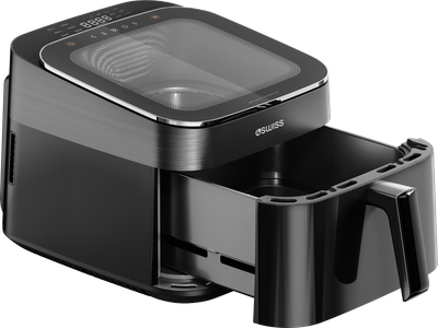 Fryer ajri 4Swiss ABB-225 DoubleCook, ekran me prekje, dritare Skylight, i zi