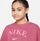 Bluzë duks Nike Sportswear Trend FLC Crew Jr DV2563 633, pambuk, për goca, rozë