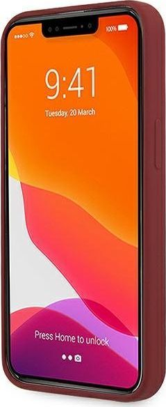 Kapak telefoni Mercedes Silicone Line për iPhone 13 mini 5.4", silikon, i kuq