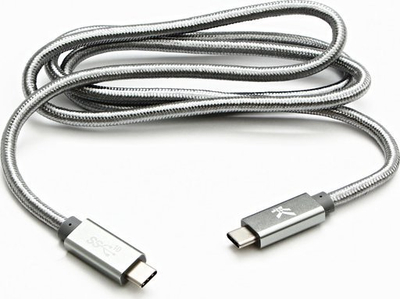 Kabllo USB C në USB C Logo, 1 m, 100W, e bardhë - 2