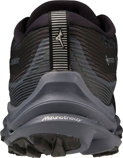 Atlete trail Mizuno Wave Rider GTX, Gore Tex, mesh, të zeza me gri