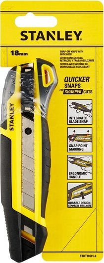 Нож за сечење STANLEY STHT10501-0, 18mm, со кршливи сегменти