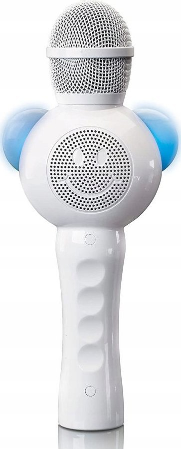 Mikrofon karaoke për kalamaj Lenco BMC-060, Bluetooth, LED, i bardhë