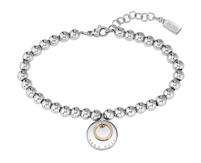 Byzylyk për femra Hugo Boss, 18.5 cm, i argjendtë