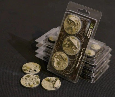 Set baza miniaturash Gamers Grass Arid Steppe, 50mm, 3 copë, ngjyrë shkretëtire