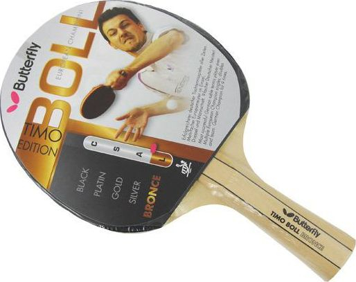 Reket pingpongu Butterfly Timo Boll Bronze 85010, sfungjer 1.5 mm, i kuq